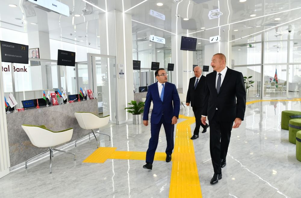 Prezident İlham Əliyev 2 saylı Sumqayıt regional “ASAN xidmət” mərkəzinin açılışında iştirak edib (YENİLƏNİB) (FOTO/VİDEO)