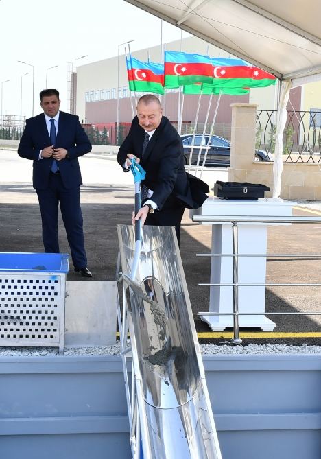 Prezident İlham Əliyev Sumqayıt Kimya Sənaye Parkında yeni müəssisələrin açılış və təməlqoyma mərasimlərində iştirak edib (FOTO/VİDEO) (YENİLƏNİB)