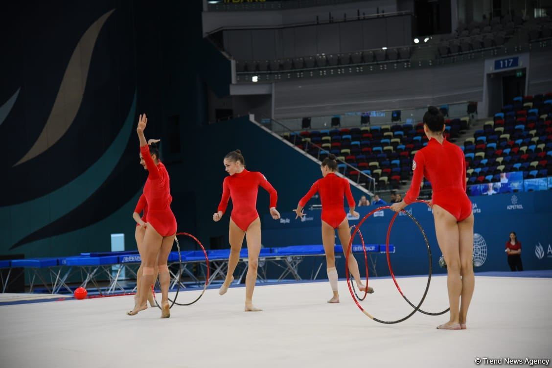 İslam Həmrəyliyi Oyunlarında iştirak edəcək azərbaycanlı gimnastların yoxlama məşqi keçirilib (FOTO)