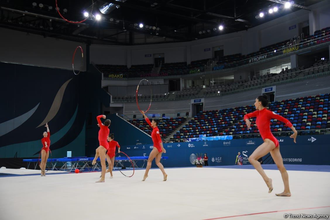İslam Həmrəyliyi Oyunlarında iştirak edəcək azərbaycanlı gimnastların yoxlama məşqi keçirilib (FOTO)