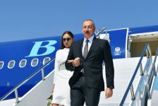 Prezident İlham Əliyev və  Birinci xanım Mehriban Əliyeva Türkiyəyə səfərə gəliblər (FOTO/VİDEO)