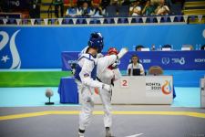 İslam Həmrəyliyi Oyunlarında daha bir azərbaycanlı taekvondoçu ilk qələbəsini qazanıb (FOTO/VİDEO)