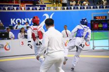 İslam Həmrəyliyi Oyunlarında daha bir azərbaycanlı taekvondoçu ilk qələbəsini qazanıb (FOTO/VİDEO)