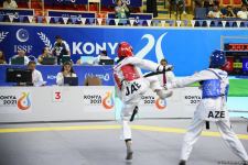 İslam Həmrəyliyi Oyunlarında daha bir azərbaycanlı taekvondoçu ilk qələbəsini qazanıb (FOTO/VİDEO)