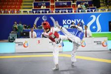 İslam Həmrəyliyi Oyunlarında daha bir azərbaycanlı taekvondoçu ilk qələbəsini qazanıb (FOTO/VİDEO)