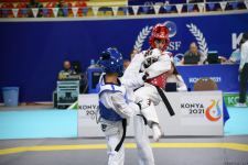 İslam Həmrəyliyi Oyunlarında daha bir azərbaycanlı taekvondoçu ilk qələbəsini qazanıb (FOTO/VİDEO)