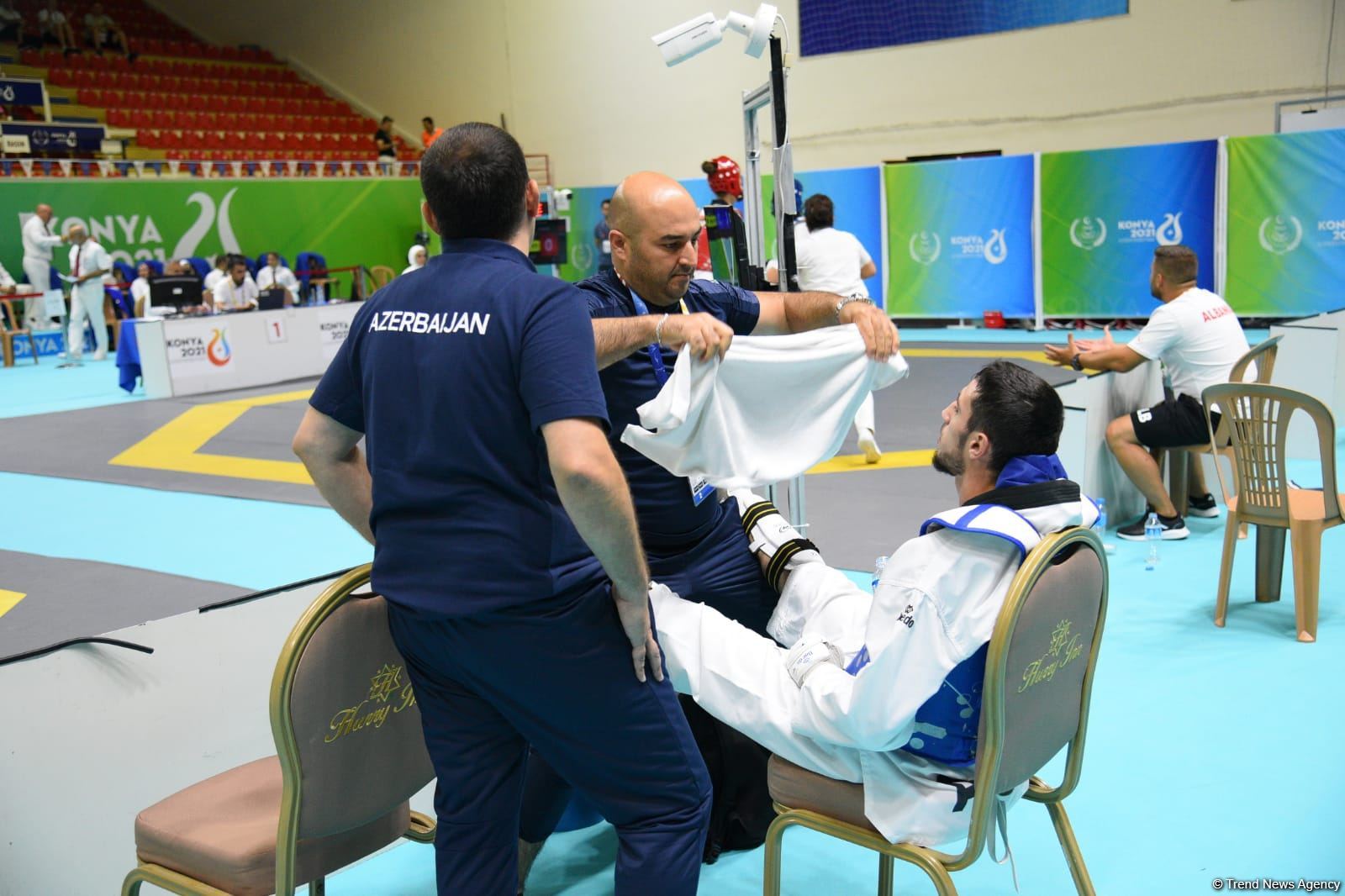 İslam Həmrəyliyi Oyunlarında daha bir azərbaycanlı taekvondoçu ilk qələbəsini qazanıb (FOTO/VİDEO)