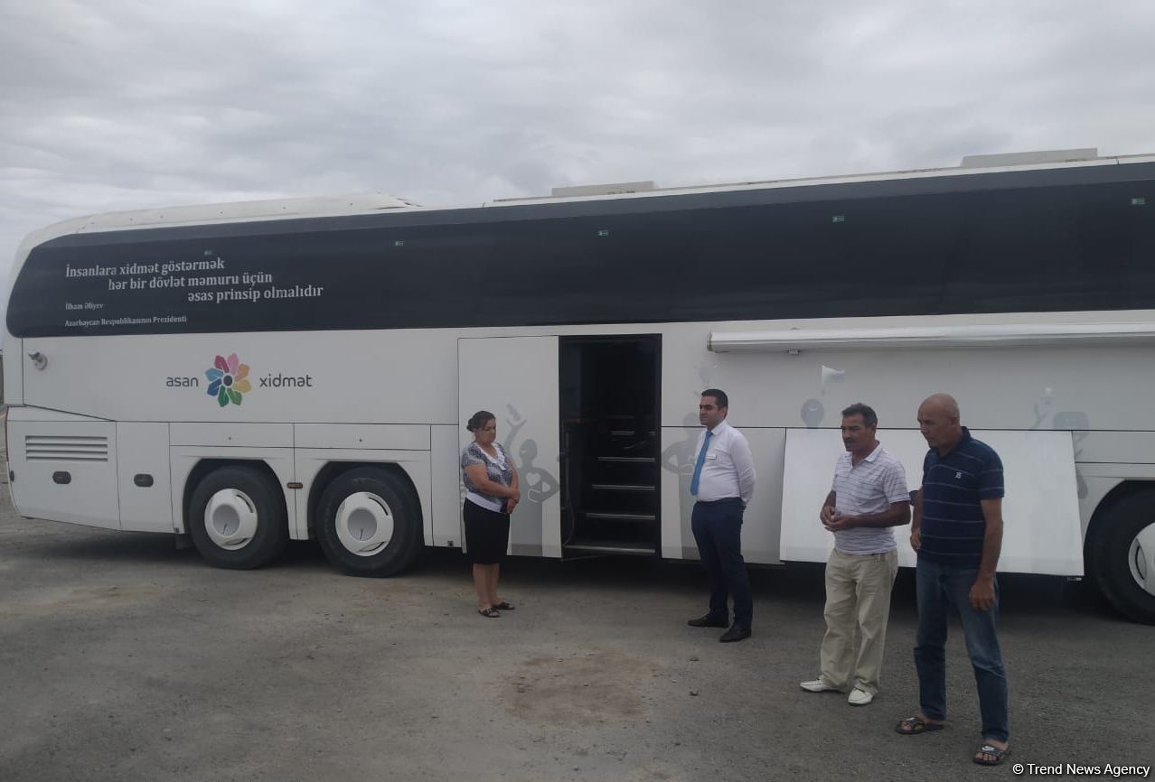 Səyyar ASAN xidmət Zəngilanda vətəndaşlara xidmət göstərir (FOTO)