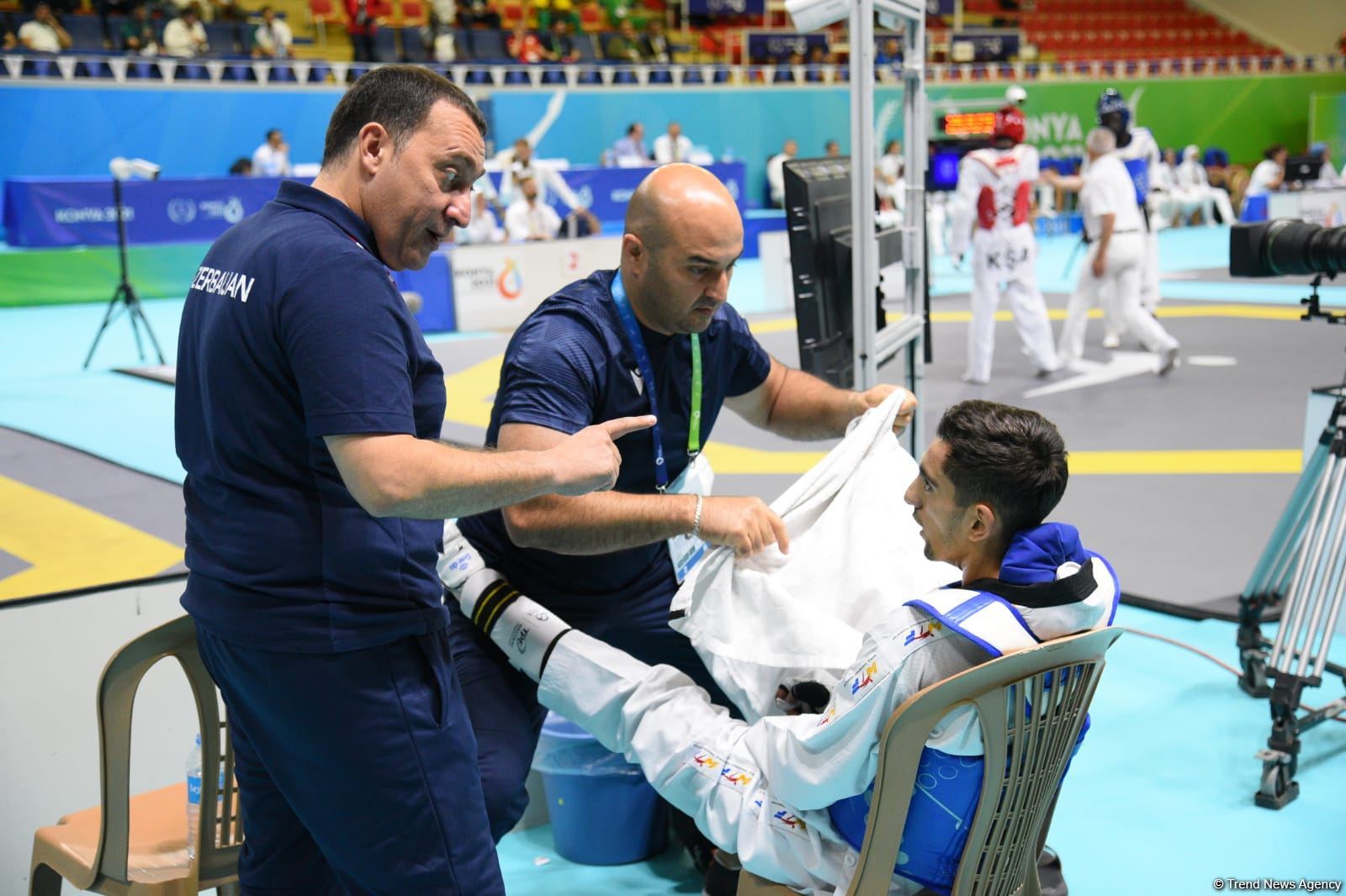 İslam Həmrəyliyi Oyunlarında daha bir azərbaycanlı taekvondoçu ilk qələbəsini qazanıb (FOTO/VİDEO)