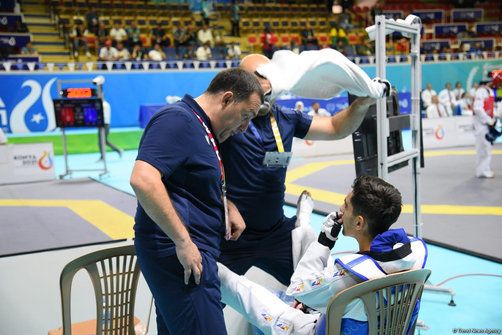 İslam Həmrəyliyi Oyunlarında daha bir azərbaycanlı taekvondoçu ilk qələbəsini qazanıb (FOTO/VİDEO)
