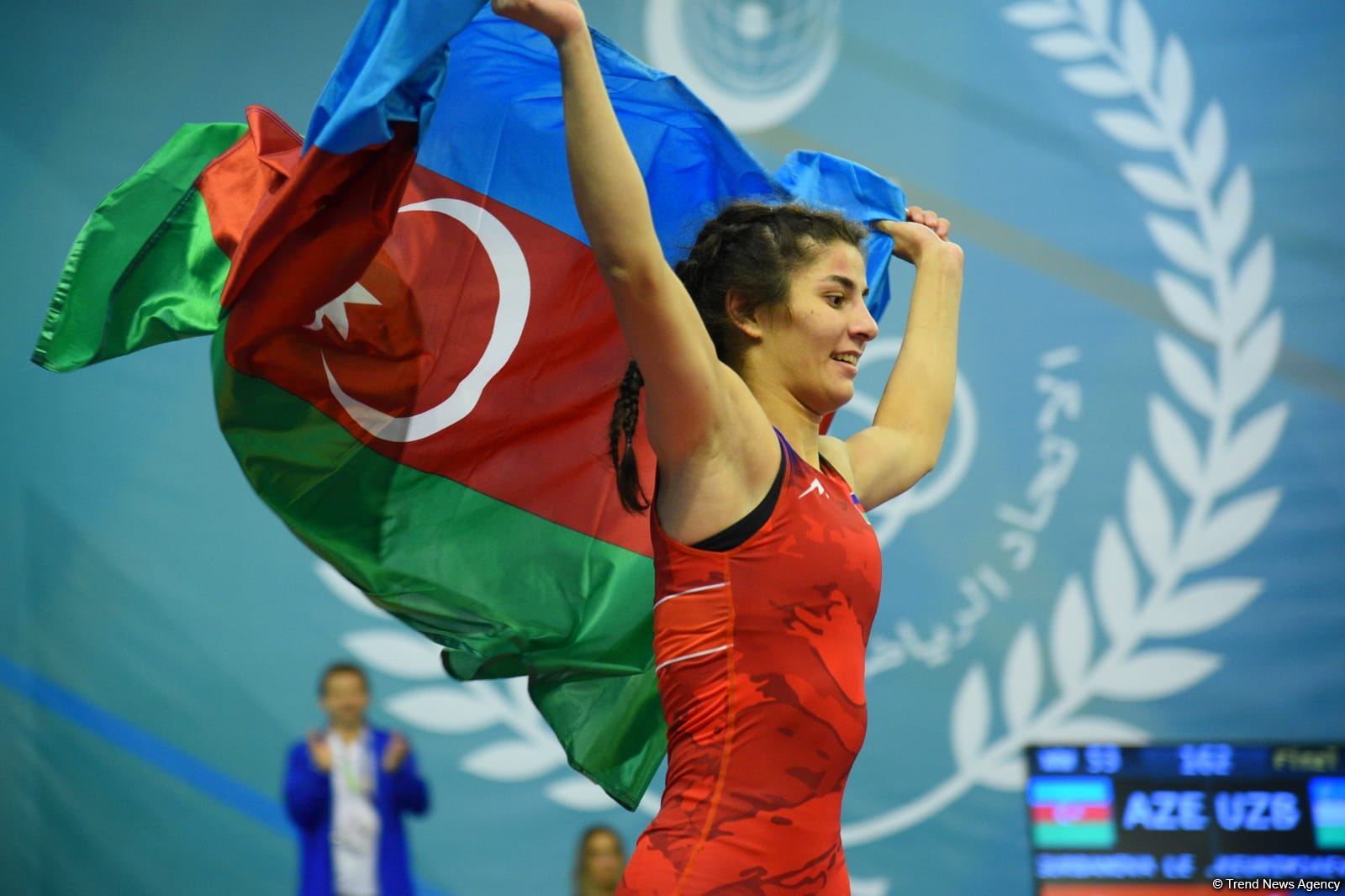 Sərbəst güləşçimiz Leyla Qurbanova İslamiadanın qalibi oldu (FOTO)