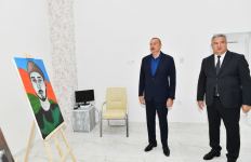 Prezident İlham Əliyev Ağsuda Gənc Sənətkarlar Mərkəzinin və Dövlət Rəmzləri Muzeyinin açılışında iştirak edib (FOTO/VİDEO) (YENİLƏNİB)