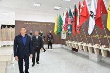 Prezident İlham Əliyev Ağsuda Gənc Sənətkarlar Mərkəzinin və Dövlət Rəmzləri Muzeyinin açılışında iştirak edib (FOTO/VİDEO) (YENİLƏNİB)