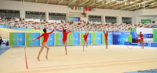 Parlaq və həyəcanlı - Azərbaycanın bədii gimnastika üzrə qrup komandası İslamiadada çıxış edir (FOTO)