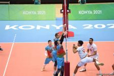 Kişi voleybolçulardan ibarət Azərbaycan yığması İslamiadada Mərakeş yığmasına qalib gəlib (FOTO)