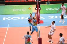 Kişi voleybolçulardan ibarət Azərbaycan yığması İslamiadada Mərakeş yığmasına qalib gəlib (FOTO)