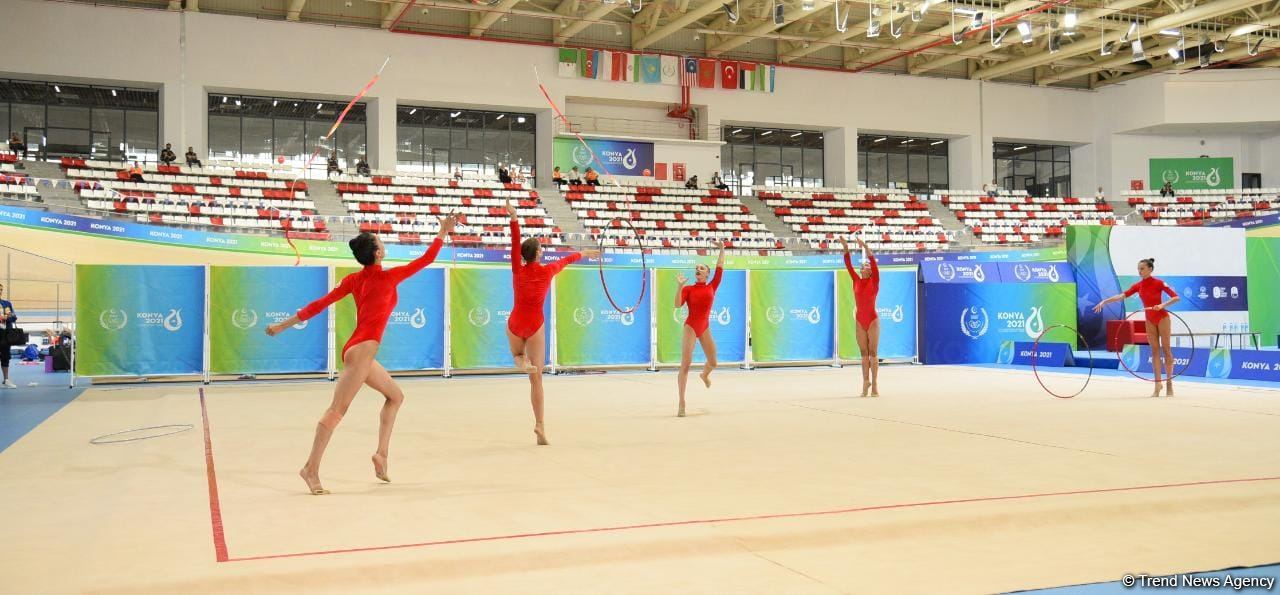Parlaq və həyəcanlı - Azərbaycanın bədii gimnastika üzrə qrup komandası İslamiadada çıxış edir (FOTO)