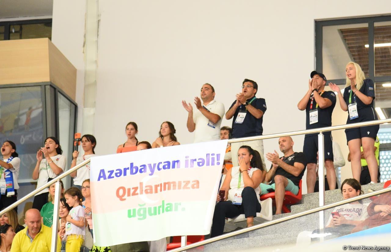 Parlaq və həyəcanlı - Azərbaycanın bədii gimnastika üzrə qrup komandası İslamiadada çıxış edir (FOTO)
