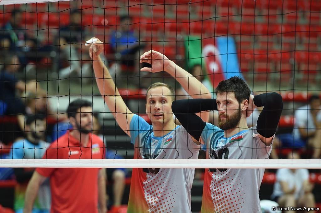 Kişi voleybolçulardan ibarət Azərbaycan yığması İslamiadada Mərakeş yığmasına qalib gəlib (FOTO)
