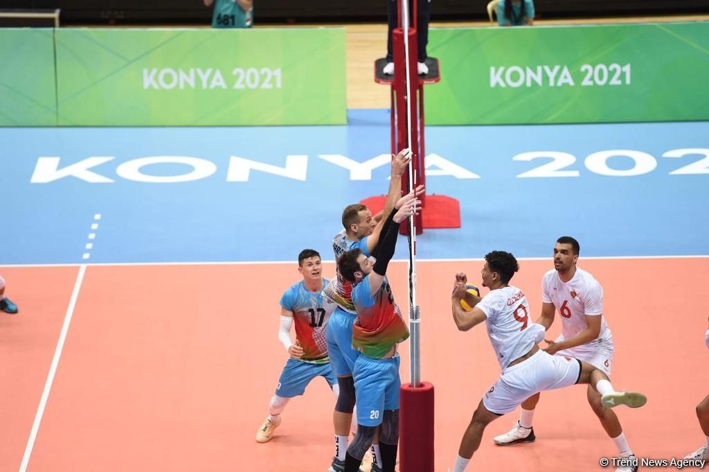 Kişi voleybolçulardan ibarət Azərbaycan yığması İslamiadada Mərakeş yığmasına qalib gəlib (FOTO)