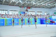 İslamiada: Azərbaycanın bədii gimnastika üzrə qrup komandası üç lent və iki topla proqramda qızıl medal qazanıb (FOTO)