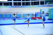 Azərbaycan gimnastlarından ibarət üçlük İslamiadanın gümüş müdalını qazanıb (FOTO)