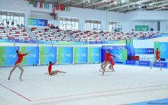 İslamiada: Azərbaycanın bədii gimnastika üzrə qrup komandası beş halqa proqramında gümüş medal qazanıb (FOTO)