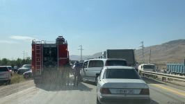 Bakı-Quba yolunda ağır yol qəzası baş verib (FOTO)