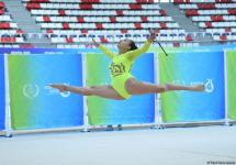 Zöhrə Ağamirova gürzlərlə hərəkətlərdə qızıl medal qazanıb (FOTO)