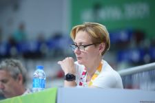 Azərbaycan gimnastı Zöhrə Ağamirova halqa ilə hərəkətlərdə gümüş medal qazanıb (FOTO)
