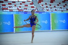Azərbaycan gimnastı Zöhrə Ağamirova halqa ilə hərəkətlərdə gümüş medal qazanıb (FOTO)