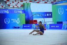 Azərbaycan gimnastı Zöhrə Ağamirova halqa ilə hərəkətlərdə gümüş medal qazanıb (FOTO)