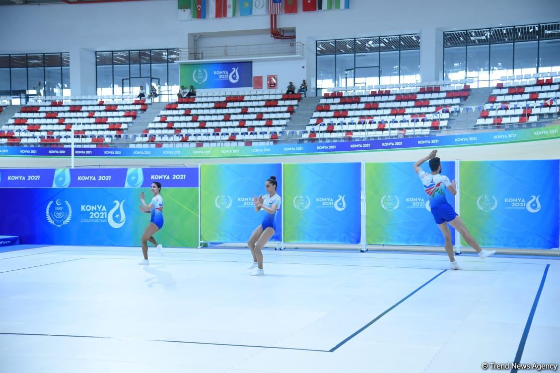 Azərbaycan gimnastlarından ibarət üçlük İslamiadanın gümüş müdalını qazanıb (FOTO)