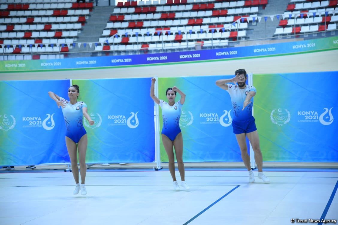 Azərbaycan gimnastlarından ibarət üçlük İslamiadanın gümüş müdalını qazanıb (FOTO)