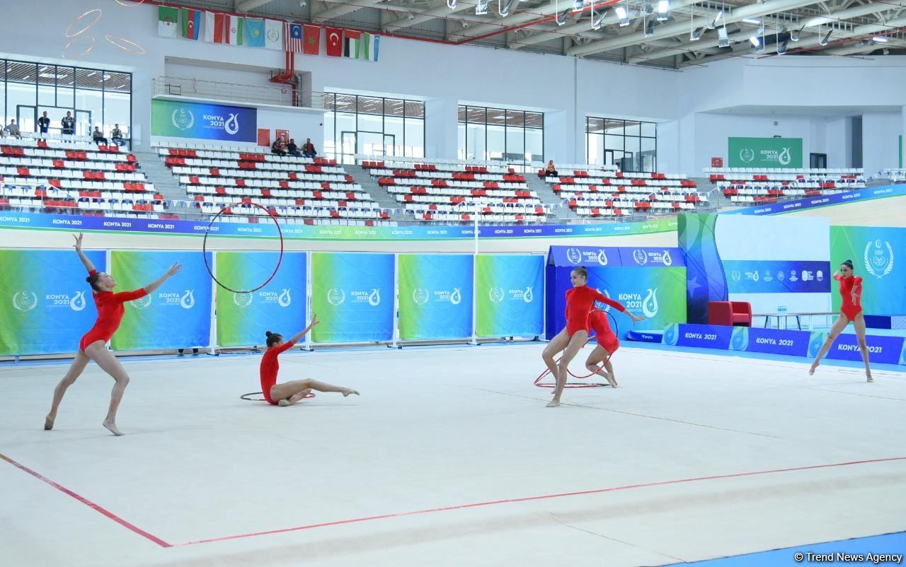 İslamiada: Azərbaycanın bədii gimnastika üzrə qrup komandası beş halqa proqramında gümüş medal qazanıb (FOTO)