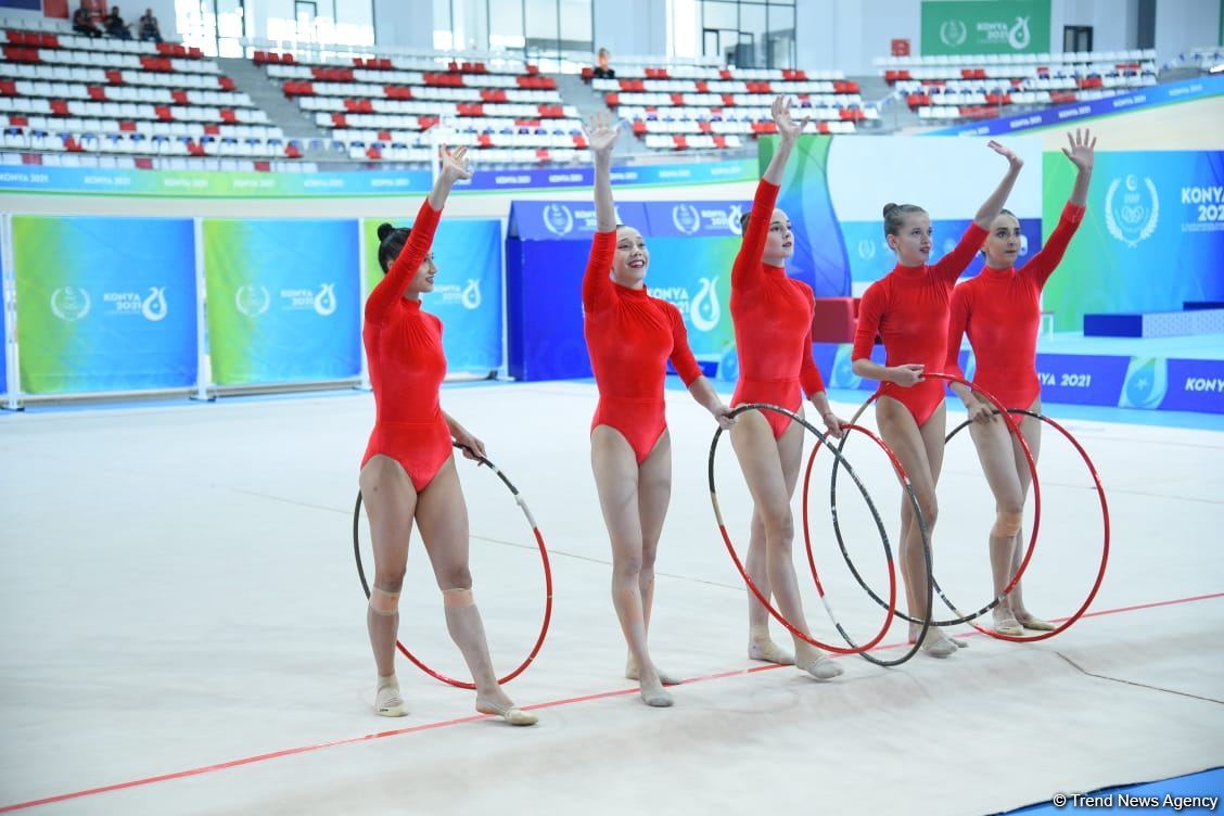 İslamiada: Azərbaycanın bədii gimnastika üzrə qrup komandası beş halqa proqramında gümüş medal qazanıb (FOTO)