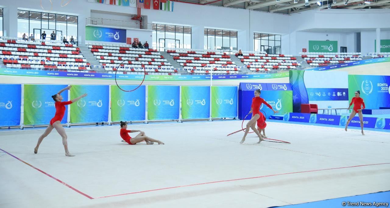 İslamiada: Azərbaycanın bədii gimnastika üzrə qrup komandası beş halqa proqramında gümüş medal qazanıb (FOTO)