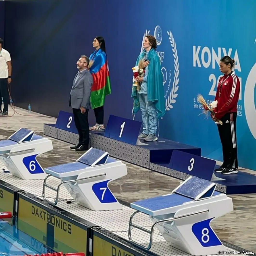 Azərbaycan üzgüçüsü İslamiadada gümüş medala layiq görülüb (FOTO)