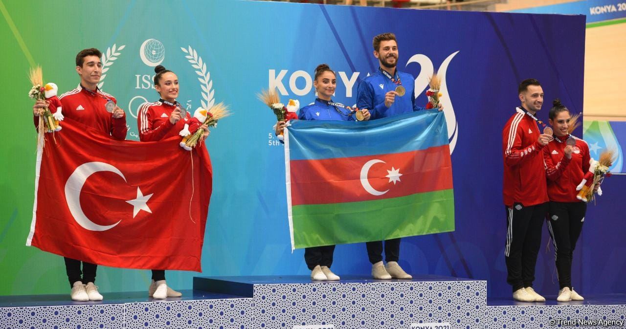 İslamiadada aerobika gimnastikası: Azərbaycan idmançılarından beş medal (FOTO)