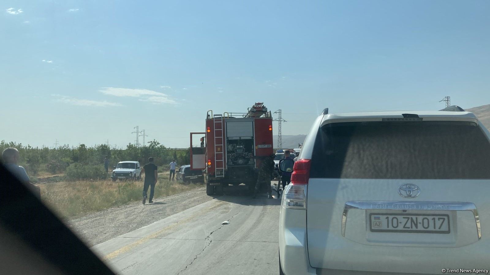 Bakı-Quba yolunda ağır yol qəzası baş verib (FOTO)