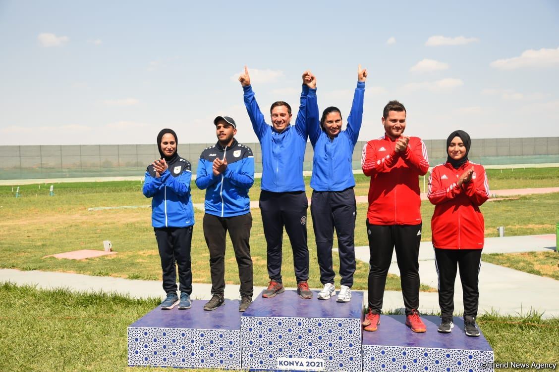 Azərbaycan idmançıları İslamiadada stend atıcılığı yarışlarında qızıl medal qazanıblar (FOTO)