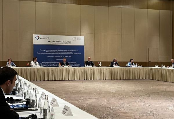 Azərbaycan, Almaniya və Litva notariat palatalarının birgə konfransı keçirilib (FOTO)