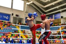 Azərbaycan kikboksçusu İslamiadada qızıl medal qazanıb (FOTO)