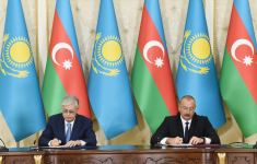 Azərbaycan-Qazaxıstan sənədləri imzalanıb (FOTO/VİDEO) (YENİLƏNİB)