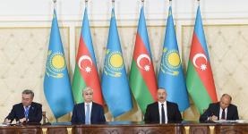 Azərbaycan-Qazaxıstan sənədləri imzalanıb (FOTO/VİDEO) (YENİLƏNİB)