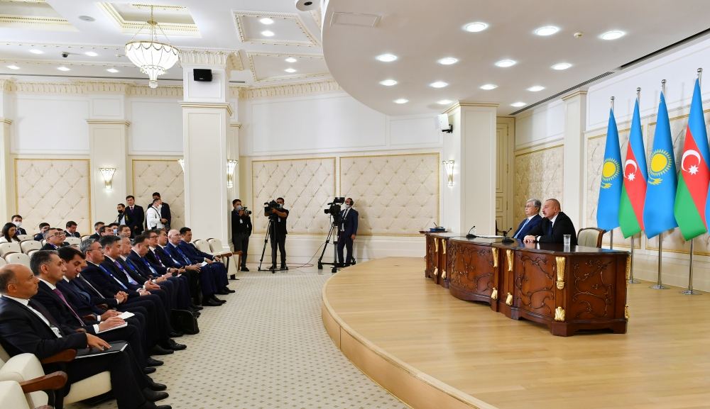 Prezident İlham Əliyev: Qazaxıstan və Azərbaycan təkcə sözdə deyil, əməli işdə də strateji tərəfdaşlar və müttəfiqlərdir