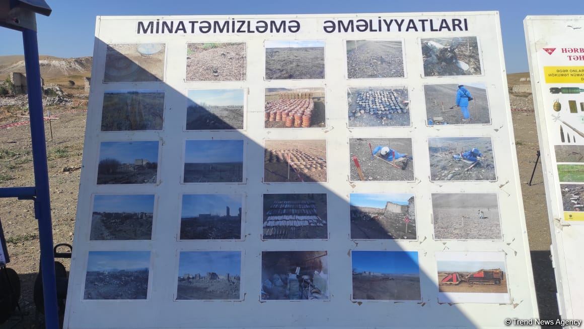Diplomatlar Füzulidə minaların zərərsizləşdirilməsi prosesini izləyiblər (FOTO/VİDEO)