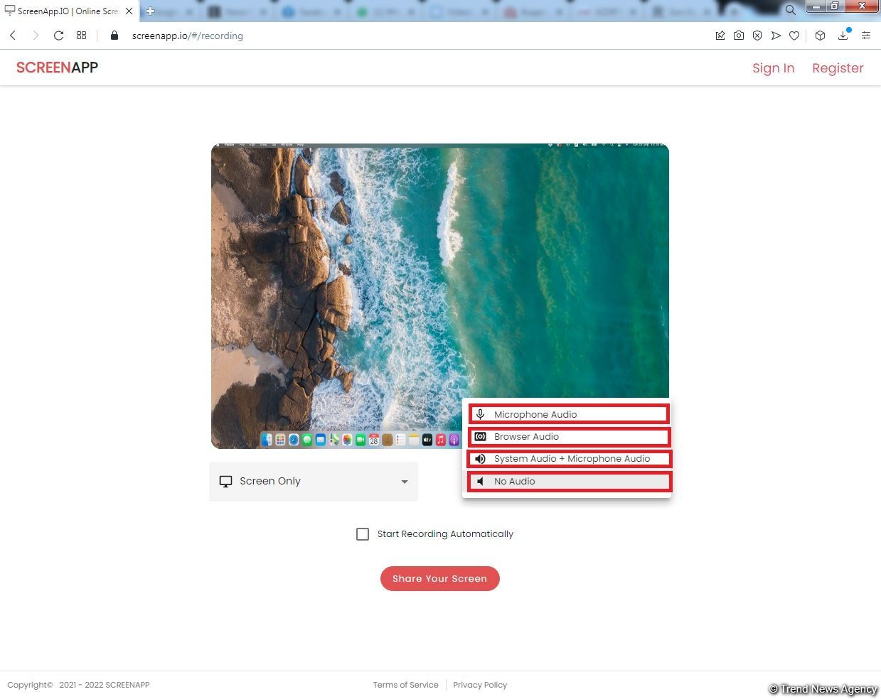 Kompüterdə proqramsız ekran videosu çəkmək (FOTO/VİDEO)