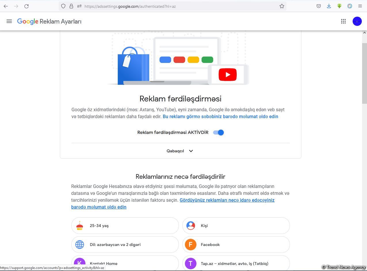 “Google” bizim haqqımızda nələri bilir? (FOTO)
