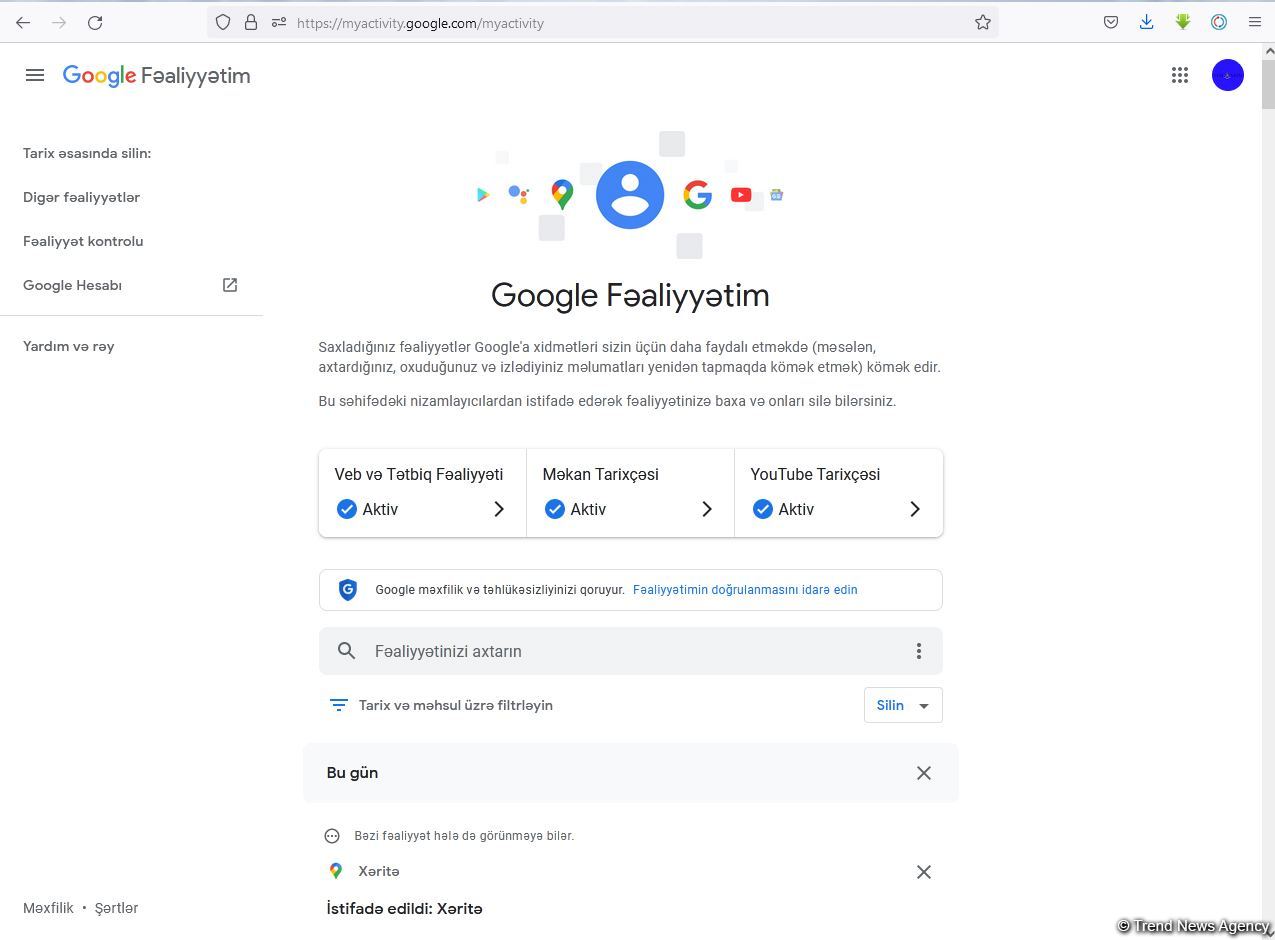“Google” bizim haqqımızda nələri bilir? (FOTO)